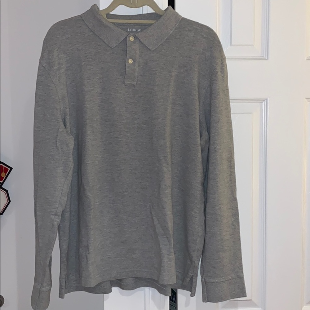 J.Crew Pique Polo grey size XL